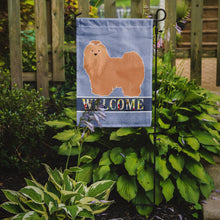 Load image into Gallery viewer, Tan Lhasa Apso Welcome Garden Flag - Outdoor Decorative Yard Flag CK3660GF