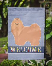 Load image into Gallery viewer, Tan Lhasa Apso Welcome Garden Flag - Outdoor Decorative Yard Flag CK3660GF