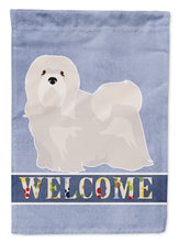 Load image into Gallery viewer, White Lhasa Apso Welcome Garden Flag - Outdoor Decorative Yard Flag CK3661GF