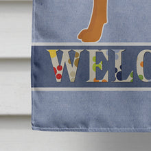 Load image into Gallery viewer, Manchester Terrier Welcome Flag Canvas House Size CK3664CHF