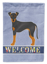 Load image into Gallery viewer, Manchester Terrier Welcome Flag Canvas House Size CK3664CHF
