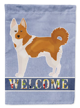 Load image into Gallery viewer, Nordic Spitz Welcome Flag Canvas House Size CK3667CHF