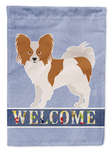 Load image into Gallery viewer, Papillon Welcome Garden Flag - Outdoor Decorative Yard Flag CK3668GF
