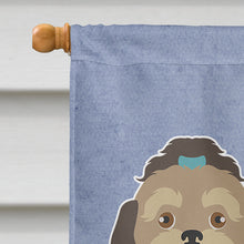 Load image into Gallery viewer, Russian Tsvetnaya Bolonka Lap Dog  Welcome Flag Canvas House Size CK3675CHF