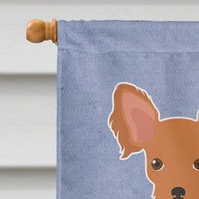 Load image into Gallery viewer, Russkiy Toy or Russian Toy Terrier Welcome Flag Canvas House Size CK3676CHF
