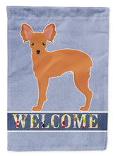 Load image into Gallery viewer, Russkiy Toy or Russian Toy Terrier Welcome Garden Flag - Outdoor Decorative Yard Flag CK3676GF