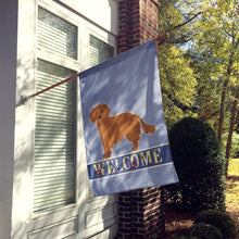 Load image into Gallery viewer, Small Greek Domestic Dog Kokoni Welcome Flag Canvas House Size CK3678CHF