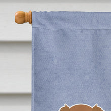 Load image into Gallery viewer, Small Greek Domestic Dog Kokoni Welcome Flag Canvas House Size CK3678CHF