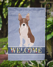 Load image into Gallery viewer, Boston Terrier Welcome Garden Flag - Outdoor Decorative Yard Flag CK3685GF