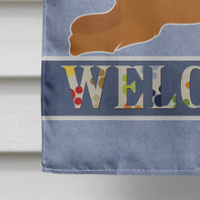 Load image into Gallery viewer, Ruby Cavalier King Charles Spaniel Welcome Flag Canvas House Size CK3687CHF