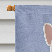 Load image into Gallery viewer, Black and White French Bulldog Welcome Flag Canvas House Size CK3692CHF