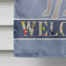 Load image into Gallery viewer, Miniature Fox Terrier #2 Welcome Flag Canvas House Size CK3694CHF
