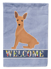 Load image into Gallery viewer, Miniature Pinscher Welcome Flag Canvas House Size CK3695CHF