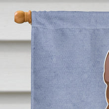 Load image into Gallery viewer, Brown Prague Ratter Welcome Flag Canvas House Size CK3700CHF
