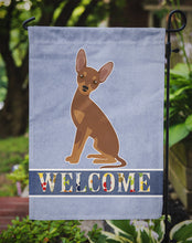 Load image into Gallery viewer, Brown Prague Ratter Welcome Garden Flag – Decorative Outdoor Yard Flag CK3700GF