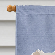 Load image into Gallery viewer, Small Greek Domestic Dog Kokoni #2 Welcome Flag Canvas House Size CK3702CHF