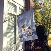 Load image into Gallery viewer, Toy Fox Terrier Welcome Flag Canvas House Size CK3703CHF