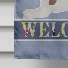 Load image into Gallery viewer, Toy Fox Terrier Welcome Flag Canvas House Size CK3703CHF