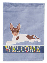 Load image into Gallery viewer, Toy Fox Terrier Welcome Flag Canvas House Size CK3703CHF