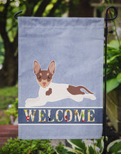Load image into Gallery viewer, Toy Fox Terrier Welcome Garden Flag – Decorative Outdoor Yard Flag CK3703GF
