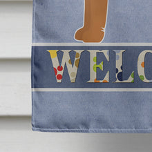 Load image into Gallery viewer, Akita Shepherd Black and Tan Welcome Flag Canvas House Size CK3704CHF