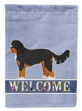 Load image into Gallery viewer, Black and Tan Cavapoo Welcome Garden Flag – Decorative Outdoor Yard Flag CK3717GF