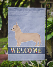 Load image into Gallery viewer, Tan Chiweenie Welcome Garden Flag – Decorative Outdoor Yard Flag CK3721GF