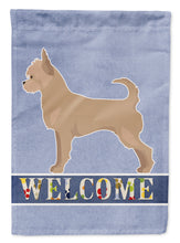 Load image into Gallery viewer, Tan Chorkie Welcome Flag Canvas House Size CK3724CHF