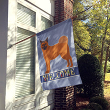Load image into Gallery viewer, Chow Shepherd Welcome Flag Canvas House Size CK3725CHF