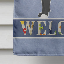 Load image into Gallery viewer, Black Chug Welcome Flag Canvas House Size CK3726CHF