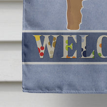 Load image into Gallery viewer, Tan Cockapoo Welcome Flag Canvas House Size CK3728CHF