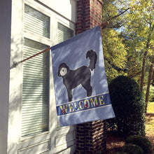 Load image into Gallery viewer, Black Cockapoo Welcome Flag Canvas House Size CK3729CHF