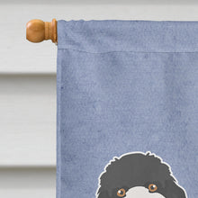 Load image into Gallery viewer, Black Cockapoo Welcome Flag Canvas House Size CK3729CHF