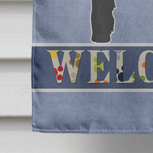 Load image into Gallery viewer, Black Cockapoo Welcome Flag Canvas House Size CK3729CHF
