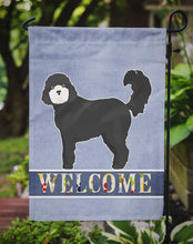 Load image into Gallery viewer, Black Cockapoo Welcome Garden Flag – Decorative Outdoor Yard Flag CK3729GF