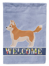 Load image into Gallery viewer, Corgi Husky Mix Welcome Garden Flag – Decorative Outdoor Yard Flag CK3730GF