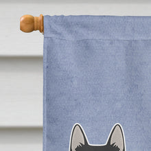 Load image into Gallery viewer, Corgi Husky Mix #2 Welcome Flag Canvas House Size CK3731CHF