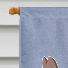 Load image into Gallery viewer, Black French Bulldog Pit Bull Mix Welcome Flag Canvas House Size CK3735CHF