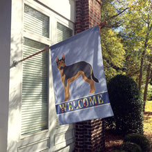 Load image into Gallery viewer, German Sheprador #2 Welcome Flag Canvas House Size CK3741CHF
