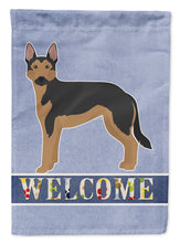 Load image into Gallery viewer, German Sheprador #2 Welcome Flag Canvas House Size CK3741CHF