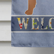Load image into Gallery viewer, Goldador Welcome Flag Canvas House Size CK3742CHF