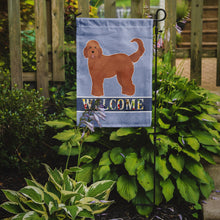 Load image into Gallery viewer, Tan Goldendoodle Welcome Garden Flag - Outdoor Decorative Yard Flag CK3745GF