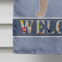 Load image into Gallery viewer, Tan Jackhuahua Welcome Flag Canvas House Size CK3748CHF