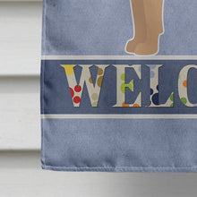 Load image into Gallery viewer, Tan Jug Welcome Flag Canvas House Size CK3751CHF