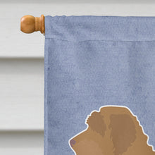 Load image into Gallery viewer, Tan Labradoodle Welcome Flag Canvas House Size CK3752CHF