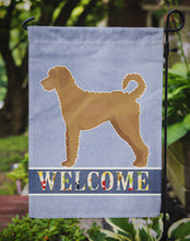 Load image into Gallery viewer, Tan Labradoodle Welcome Garden Flag - Outdoor Decorative Yard Flag CK3752GF
