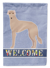 Load image into Gallery viewer, Tan Longdog Welcome Flag Canvas House Size CK3754CHF