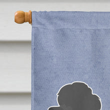 Load image into Gallery viewer, Black Maltipoo Welcome Flag Canvas House Size CK3761CHF