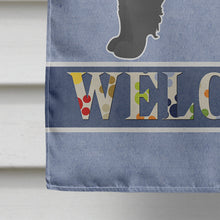 Load image into Gallery viewer, Black Maltipoo Welcome Flag Canvas House Size CK3761CHF