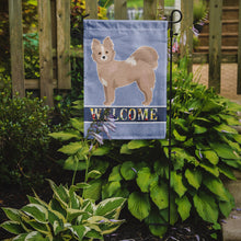 Load image into Gallery viewer, Tan Pomchi Welcome Garden Flag - Outdoor Decorative Yard Flag CK3766GF